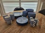 Bjorn tafelservies set "dark" donker blauw - 42 delig, Keramiek, Ophalen of Verzenden, Zo goed als nieuw, Overige stijlen