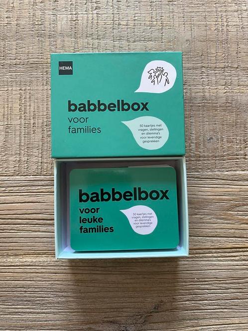 Leuke babbelbox voor families: 50 kaartjes, Hobby en Vrije tijd, Gezelschapsspellen | Kaartspellen, Nieuw, Ophalen of Verzenden
