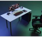 Gaming Bureau Saint - Zwart of wit - 132 x 65 cm, Quickly Services, Nieuw, Bureau, Info@quicklyservices.nl