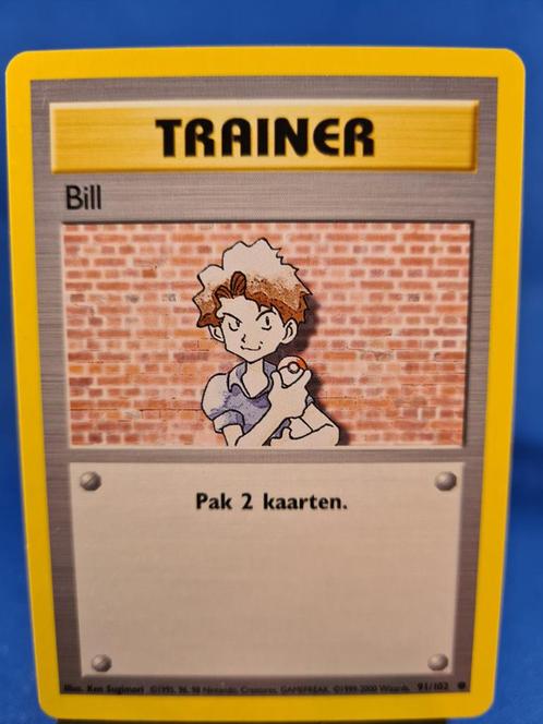 Bill 91/102 - Base (NL), Hobby en Vrije tijd, Verzamelkaartspellen | Pokémon, Gebruikt, Losse kaart, Verzenden