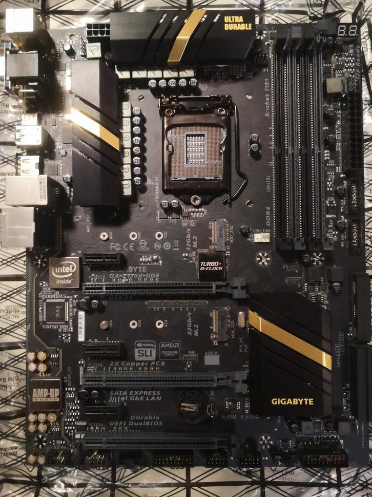 Gigabyte Z170 Moederbord - Socket 1151, Computers en Software, Moederborden, Gebruikt, Intel, DDR4, Ophalen