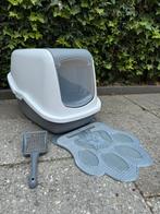 Kattenbak met matje en schepje, Ophalen, Gebruikt, Gesloten