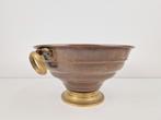 Vintage handmade champagnekoeler koper messing ‘50 kom, Overige materialen, Rond, Ophalen of Verzenden, N