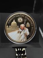 Grote vergulde penning Joannes Paulus II, Ophalen of Verzenden, Overige materialen, Buitenland
