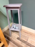 Vintage Plantentafeltje met Vlinder, Huis en Inrichting, Tafels | Bijzettafels, Minder dan 55 cm, Gebruikt, Vierkant, Hout