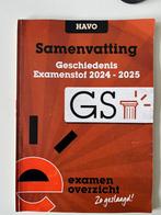 ExamenOverzicht - Samenvatting Examenstof Geschiedenis HAVO, Geschiedenis, HAVO, Ophalen of Verzenden, ExamenOverzicht
