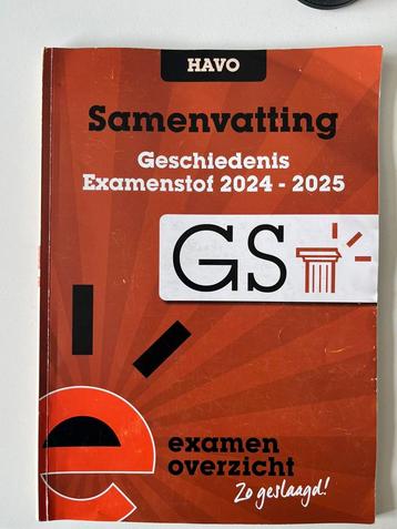 ExamenOverzicht - Samenvatting Examenstof Geschiedenis HAVO beschikbaar voor biedingen