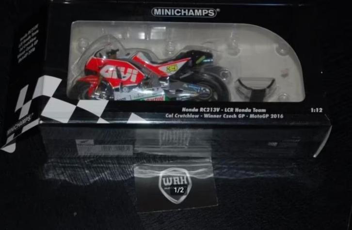 SALE !! 1:12 HONDA RC213CV CRUTHLOW CHECH Minichamps WRH, Hobby en Vrije tijd, Modelauto's | 1:5 tot 1:12, Zo goed als nieuw, Motor
