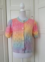 By Clara pastel regenboog vest vestje M/L (valt als XL), Gedragen, Maat 42/44 (L), Ophalen of Verzenden, By Clara