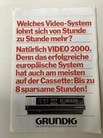 Grote sticker Grundig Video 2000, Merk, Zo goed als nieuw, Verzenden