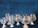 glazen op verzilverde voet, Ophalen, Glas of Glazen, Overige stijlen, Glas
