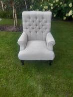Comfortabele fauteuil met knopen, Overige materialen, Gebruikt, 75 tot 100 cm, Ophalen of Verzenden