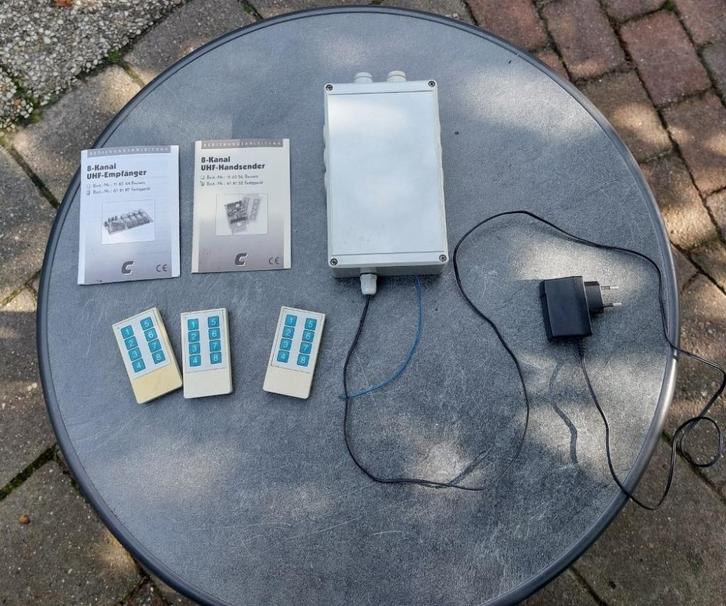 8 kan. afstandsb. met 3 afstandbedieningen. (Remote Control), Hobby en Vrije tijd, Elektronica-componenten, Gebruikt, Ophalen of Verzenden