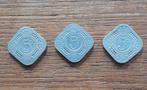 5 Cents Koningrijk Der Nederlanden 3x 1914-1920-1943, Postzegels en Munten, Penningen en Medailles, Ophalen of Verzenden, Overige materialen