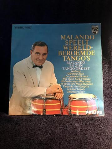 LP : Malando speelt Wereldberoemde Tango's. beschikbaar voor biedingen
