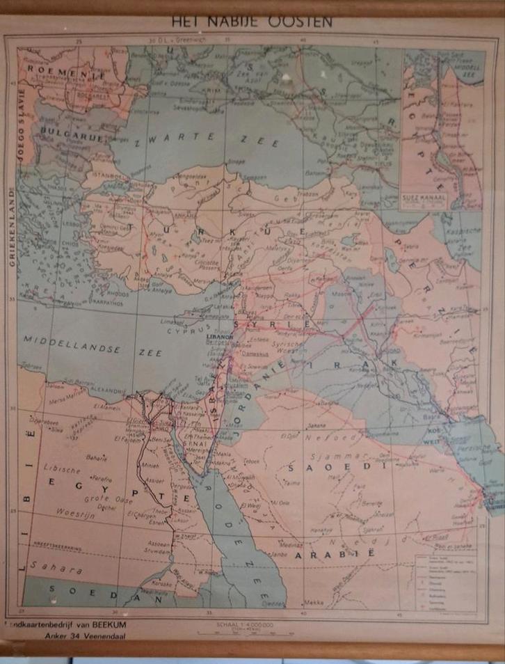 Diverse schoolplaten en landkaarten, Antiek en Kunst, Antiek | Schoolplaten, Geschiedenis, Ophalen of Verzenden