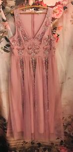 Cocktail jurkje roze met papilletjes, Kleding | Dames, Maat 42/44 (L), Cocktailjurk, Ophalen of Verzenden, Roze