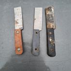 3 zware loodmessen glas in lood Tiffany., Ophalen of Verzenden, Gebruikt