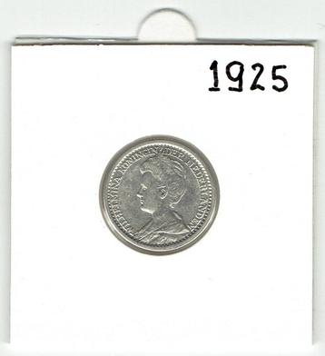 25 cent 1925   Koningin Wilhelmina beschikbaar voor biedingen