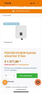 FOX ESS H3 8kW hybride omvormer 3-fase (zonnepanelen), Hobby en Vrije tijd, Nieuw, Ophalen of Verzenden