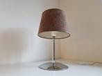 Tafellamp, bruine kap, metalen voet, Ophalen, Gebruikt, Metaal, Minder dan 50 cm