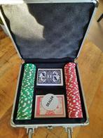pokerset in een koffer,pokeren,poker set, Ophalen of Verzenden, Gebruikt