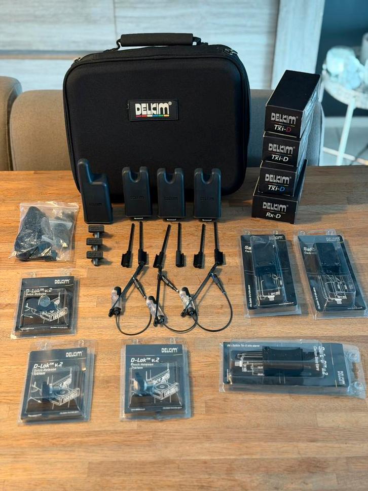 Delkim TXI-D 3+1 overcompleet, Watersport en Boten, Hengelsport | Karpervissen, Zo goed als nieuw, Ophalen of Verzenden