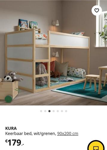 IKEA Kura keerbaar bed 90x200 kinderbed beschikbaar voor biedingen
