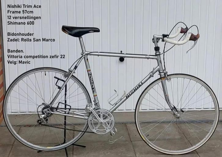 nishiki racefiets, Fietsen en Brommers, Fietsen | Racefietsen, Gebruikt, Overige merken, 10 tot 15 versnellingen, Aluminium, 57 tot 61 cm