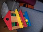 Houten knikkerbaan, Kinderen en Baby's, Speelgoed | Fisher-Price, Ophalen of Verzenden, Zo goed als nieuw, Speelset