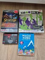4 bordspellen, machi koro, exploding kittens, stratego, 538, Hobby en Vrije tijd, Gezelschapsspellen | Bordspellen, Ophalen of Verzenden