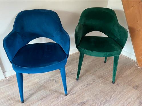 2 prachtige eetkamerstoelen Pols Potten, Huis en Inrichting, Stoelen, Gebruikt, Twee, Stof, Overige kleuren, Ophalen
