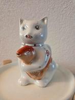 Vintage Chinese theepot kat poes koi karper, Antiek en Kunst, Ophalen of Verzenden