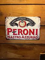 Metalen bierbord Peroni - 30 X 20 cm, Ophalen of Verzenden, Nieuw, Reclamebord, Plaat of Schild, Overige merken
