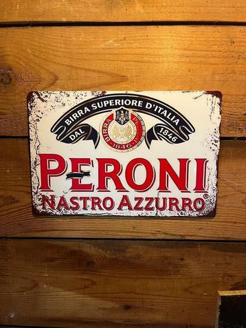 Metalen bierbord Peroni - 30 X 20 cm beschikbaar voor biedingen