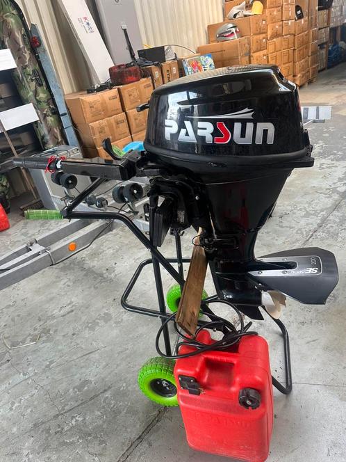 Zeer nette Parsun 15 pk 4 takt, EFi …kortstaart., Watersport en Boten, Buiten- en Binnenboordmotoren, Gebruikt, Benzine, Buitenboordmotor