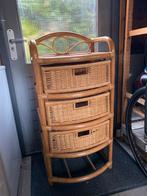 Vintage Bamboe Ladekast - groot, Ophalen, Overige materialen, Gebruikt, Rattan rotan bamboe bohemian vintage midcentury