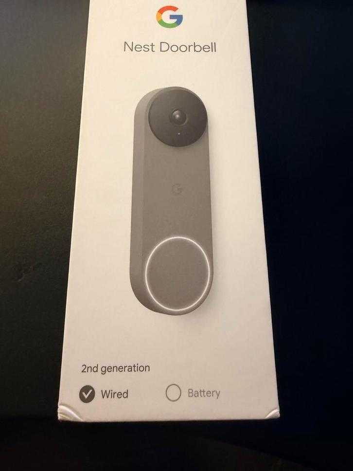 Nest Doorbell (2e generatie) - Bedraad, Doe-het-zelf en Verbouw, Alarmsystemen, Zo goed als nieuw, Compleet systeem, Beweging