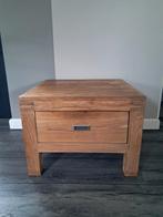 BIJZETTAFEL TEAK, Huis en Inrichting, Tafels | Bijzettafels, Ophalen, Minder dan 45 cm, Gebruikt, Strak/ landelijk