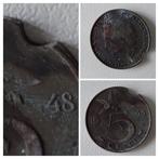 Munt 5 cent uit 1948 uniek/ stuk eruit, Postzegels en Munten, Munten | Nederland, Ophalen of Verzenden, Koningin Wilhelmina, 1 cent