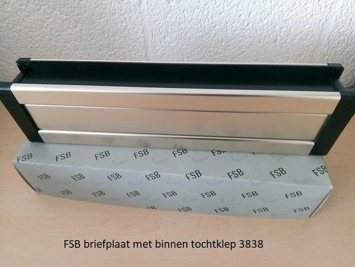 FSB briefplaat 3838, Tuin en Terras, Brievenbussen, Nieuw, Brievenbusklep, Aluminium, Ophalen of Verzenden