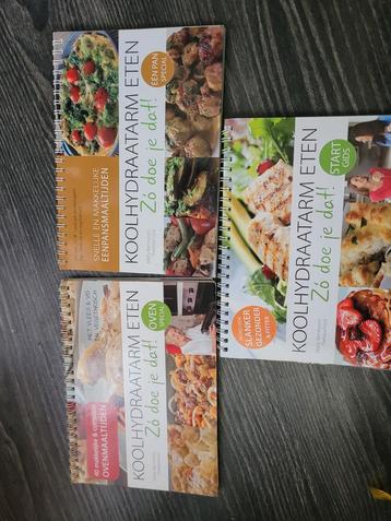 Koolhydraatarm Eten - 3 Kookboeken beschikbaar voor biedingen