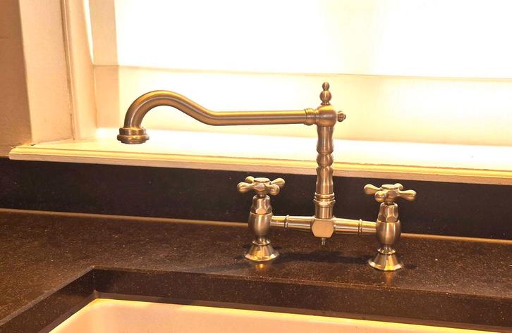 Keukenkraan Windsor Inox Look MK99I, Doe-het-zelf en Verbouw, Sanitair, Nieuw, Kraan, Rvs, Ophalen of Verzenden