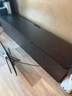 Ikea bestå TV meubel in het zwart, Huis en Inrichting, Kasten | Televisiemeubels, Ophalen, Gebruikt, 150 tot 200 cm, Minder dan 100 cm