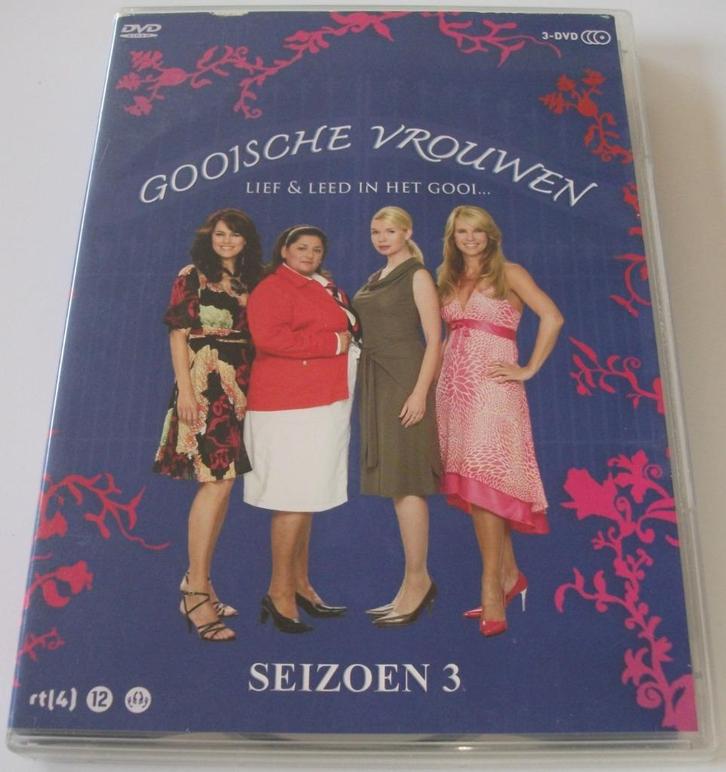 Dvd *** GOOISCHE VROUWEN *** 3-Disc Boxset Seizoen 3, Cd's en Dvd's, Dvd's | Nederlandstalig, Zo goed als nieuw, Tv fictie, Komedie