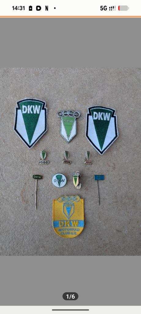 DKW Emblemen & Pins - Collectie, Verzamelen, Automerken, Motoren en Formule 1, Gebruikt, Motoren, Ophalen of Verzenden