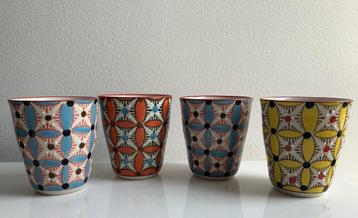 🌸 Pols Potten – set van 4 Hippy bekers 🌸 beschikbaar voor biedingen