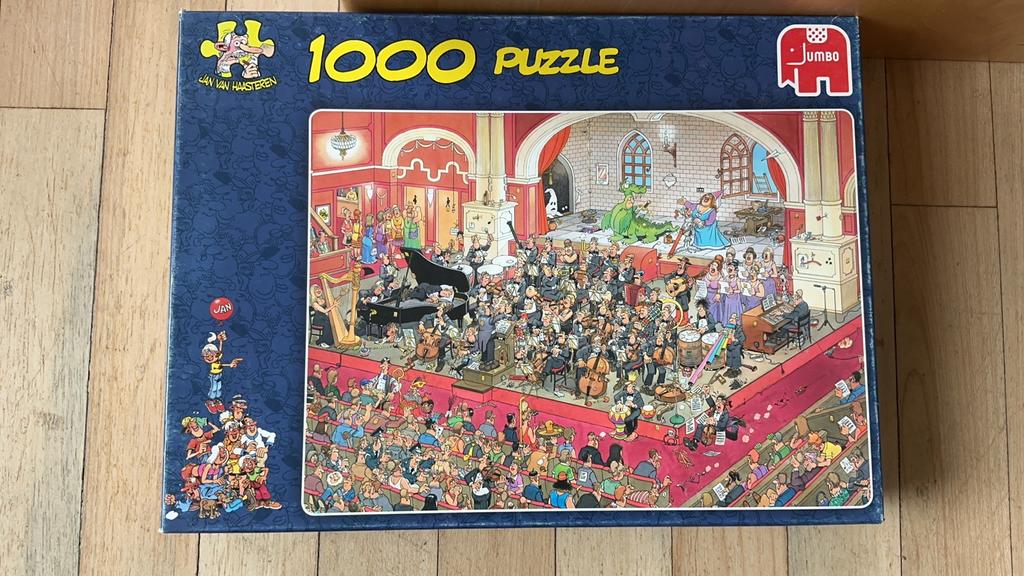 Jan van Haasteren puzzel De Opera, Hobby en Vrije tijd, Denksport en Puzzels, Ophalen of Verzenden, 500 t/m 1500 stukjes, Zo goed als nieuw