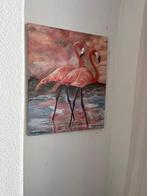 schilderij flamingo's 50×60   + meer wanddecoraties, Ophalen of Verzenden