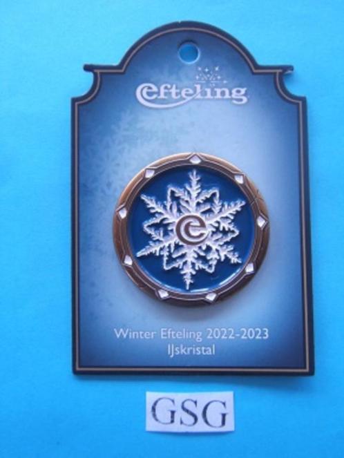 Winter Efteling ijskristal nr. EPP447-01 (Nieuw), Verzamelen, Efteling, Nieuw, Button of Speldje, Ophalen